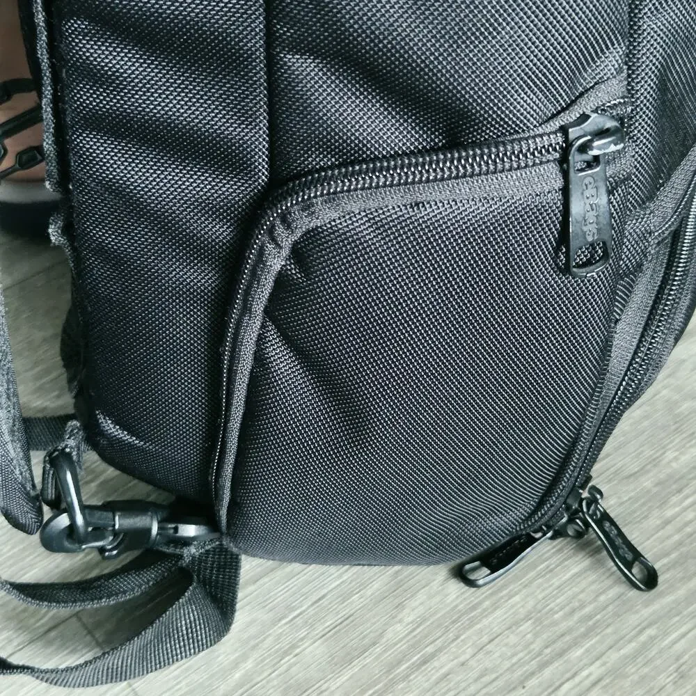 eBags EB2146-16 TLS Travel Professional Slim Laptop Backpack Black Orange *Read*